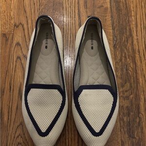 Birdies Women's Tan and Black Flats